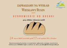 zapraszamy na wykład Wiesławy Rusin